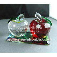 Cadeau de mariage en cristal 2013, pomme en cristal (# NAP-06)